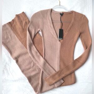 Monrow Colorblock Cardi Dress